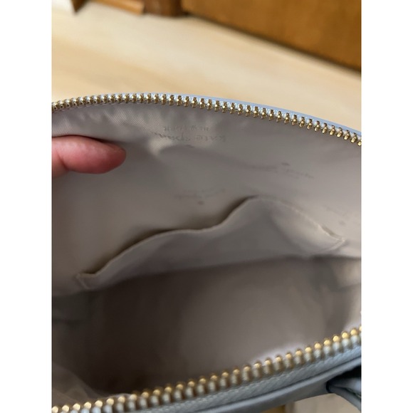 Kate Spade Staci Dome Zip Saffiano Leather Backpack Ocean Fog Blue New $359 - Picture 8 of 8